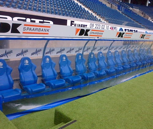 Stadia player shelters