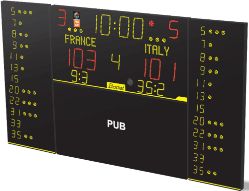 SB-F2 FIBA Level 2 Indoor Scoreboard SB-F2 FIBA Level 2 Indoor Scoreboard